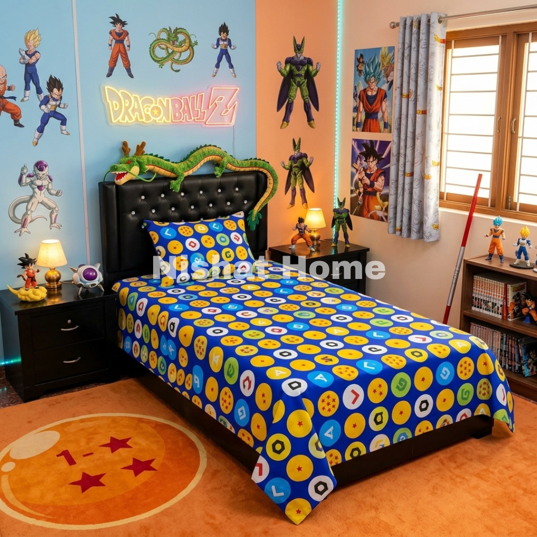 Divine Pure Cotton Kids Bed Sheet - Dragon Ball - Single - DSB241
