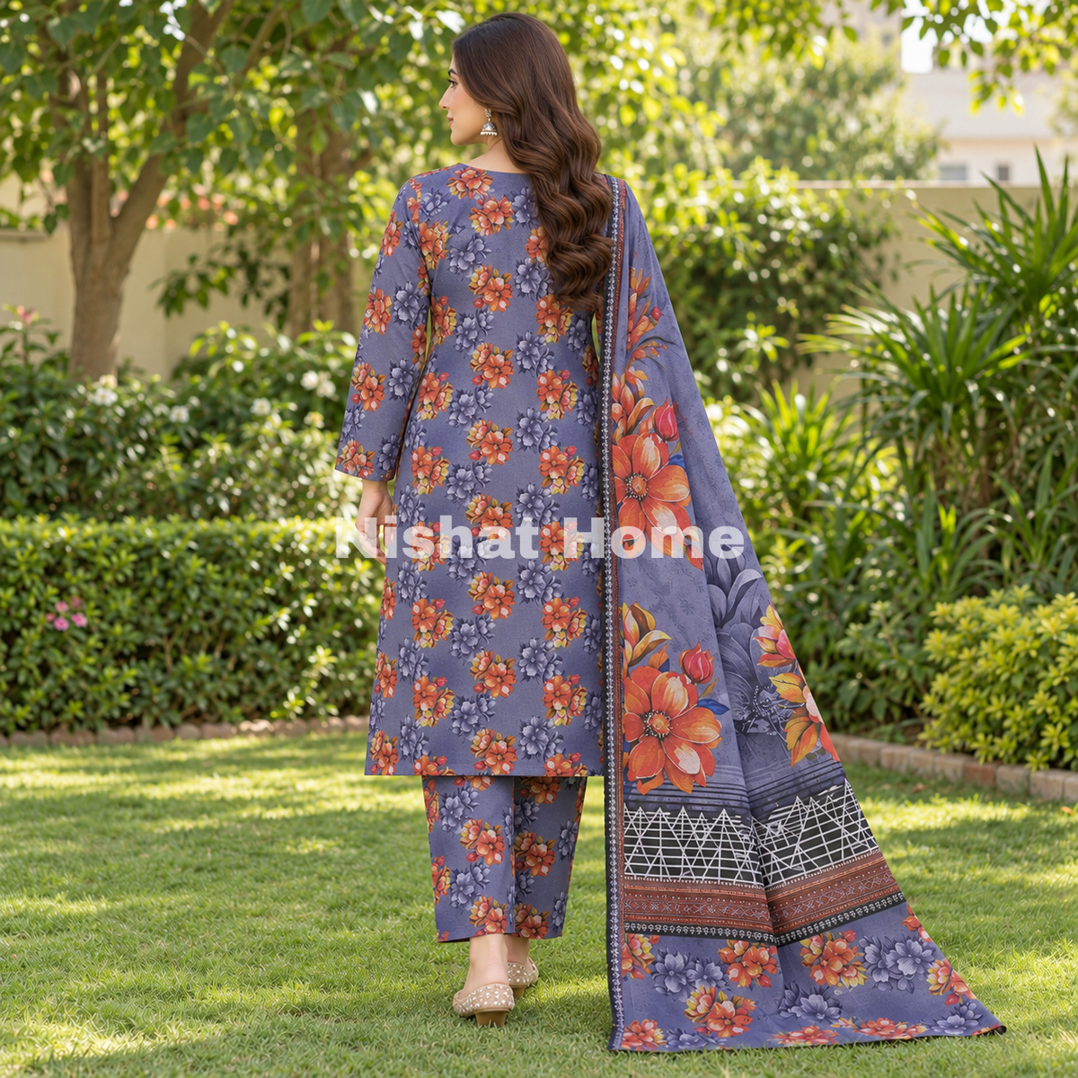 Alnina Women Winter Dhanak Same Dopatta - 3pcs - ADS04