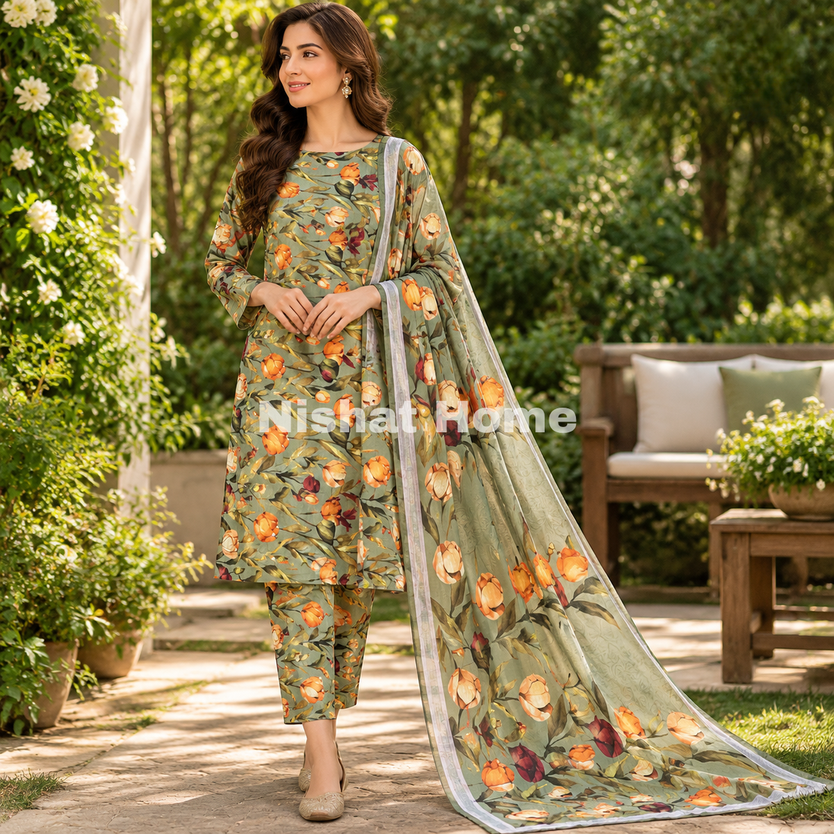 Olleza Women Khaddar - 3pcs - OSK05