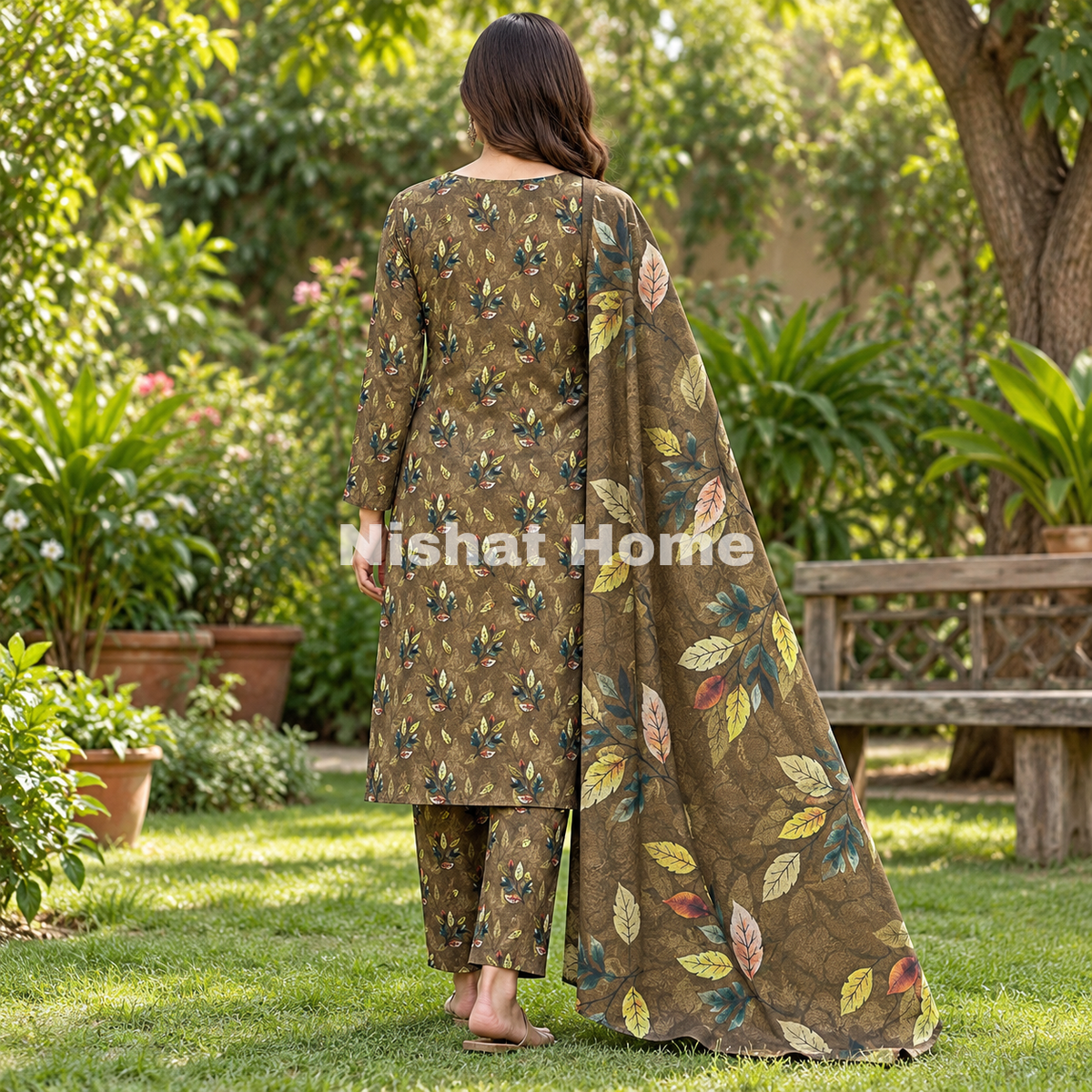 Alnina Women Winter Dhanak Same Dopatta - 3pcs - ADS06