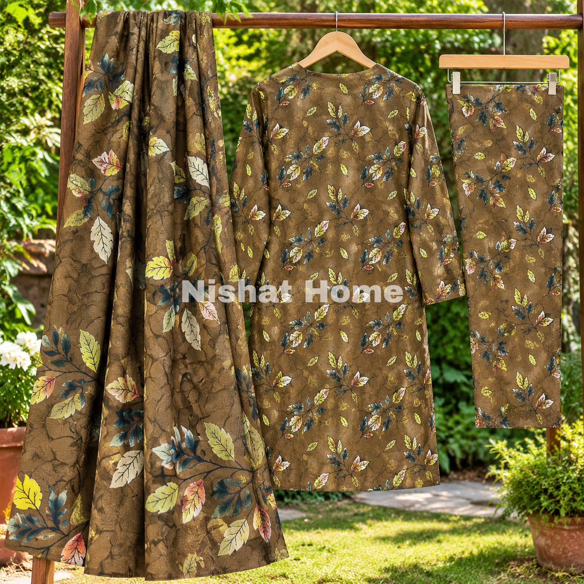 Alnina Women Winter Dhanak Same Dopatta - 3pcs - ADS06
