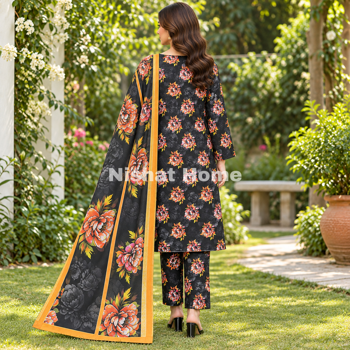 Alnina Women Winter Dhanak Same Dopatta - 3pcs - ADS01