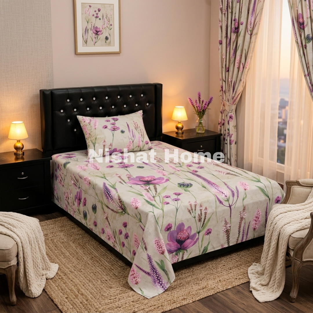 Divine Pure Cotton Kids Bed Sheet - botanical - Single - DSB240