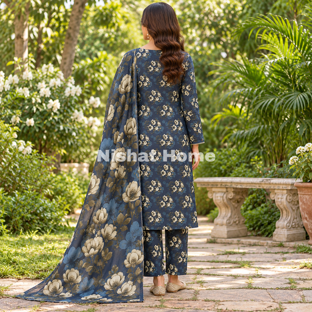 Alnina Women Winter Dhanak Same Dopatta - 3pcs - ADS13