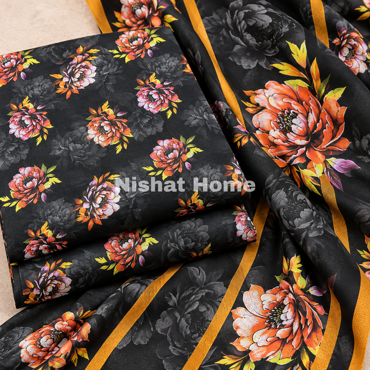 Alnina Women Winter Dhanak Same Dopatta - 3pcs - ADS01