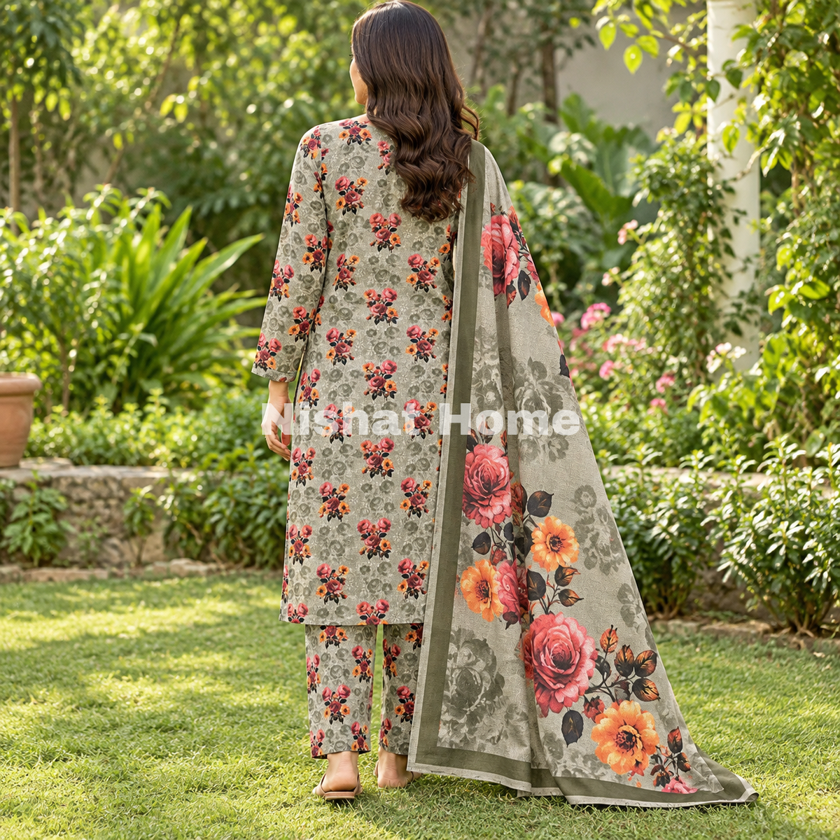 Alnina Women Winter Dhanak Same Dopatta - 3pcs - ADS15