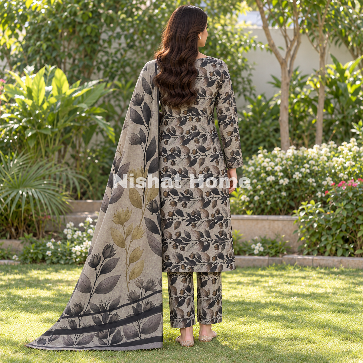 Alnina Women Winter Dhanak Same Dopatta - 3pcs - ADS18