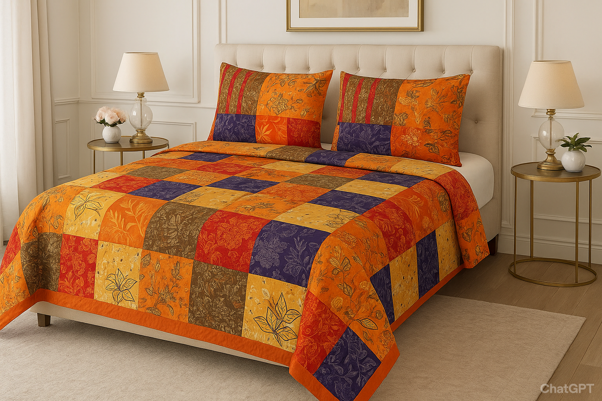 Alteza Cotton Bed Sheet - King - 3pcs - ABS664