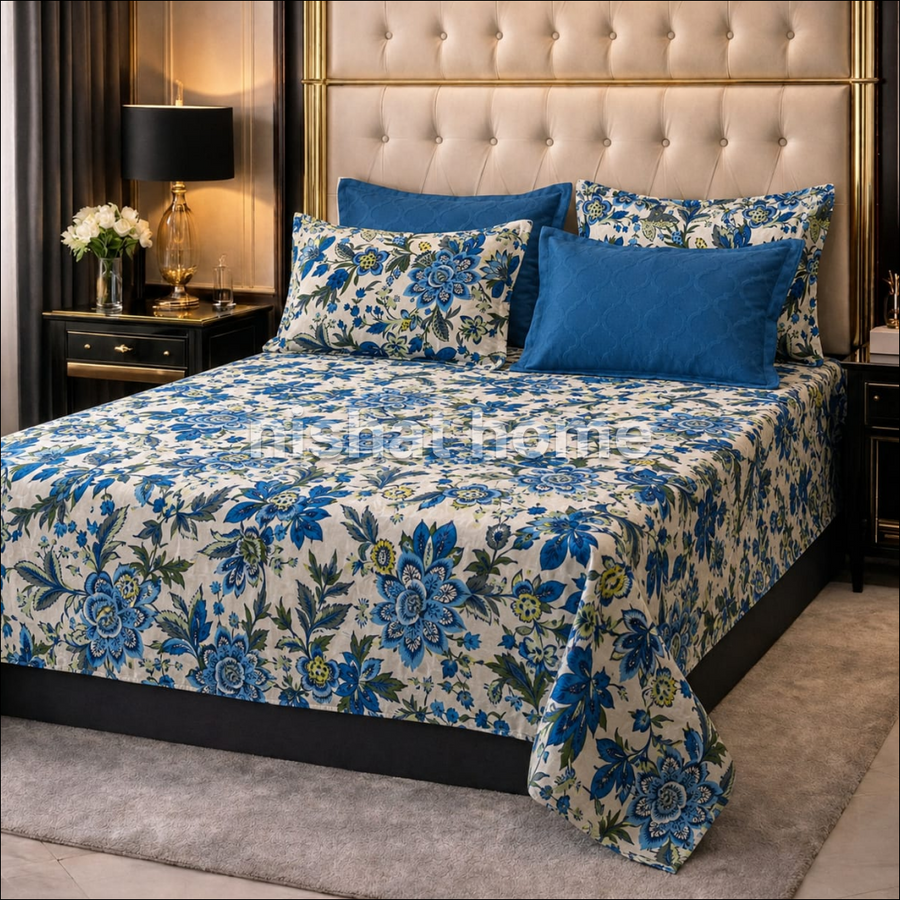 Signature Series Pure Cotton Bed Sheet - King - 5pcs - SPC22