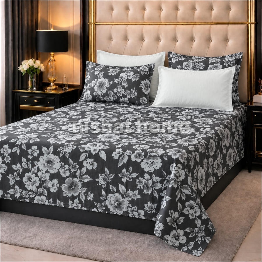 Signature Series Pure Cotton Bed Sheet - King - 5pcs - SPC23