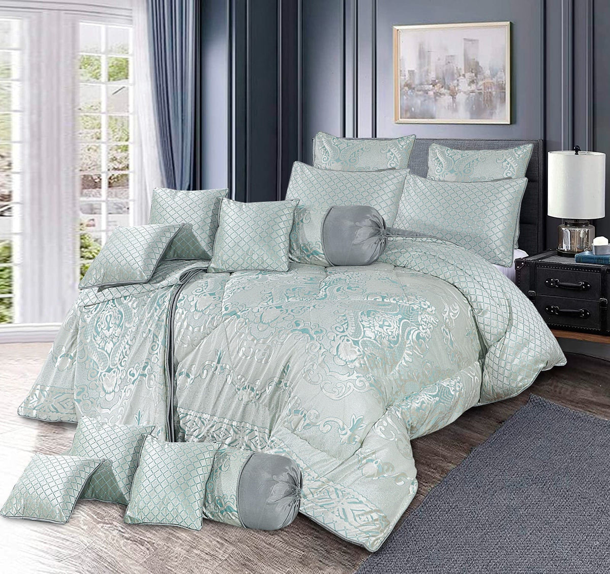 Marry Silver Plus Palachi Bridal Quilt Set - 14pcs - MSP29
