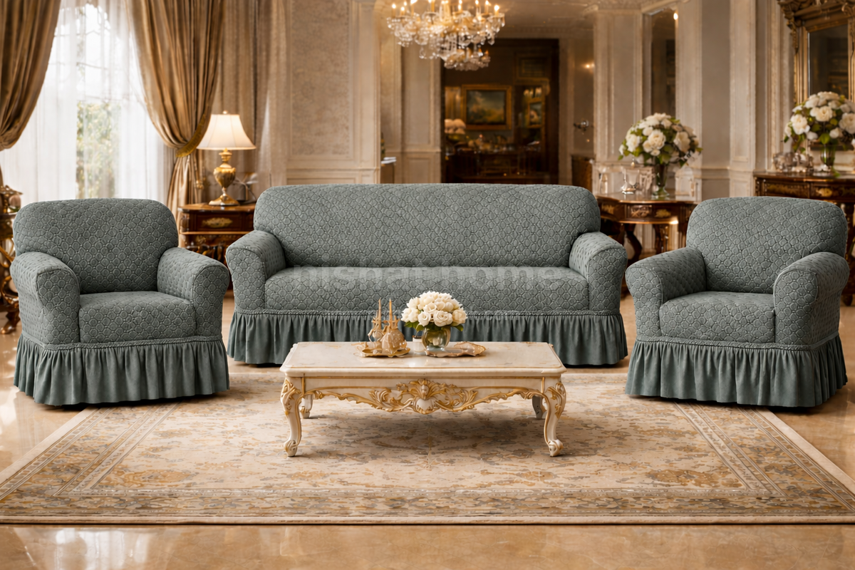 Butterfly Luxury Sofa Cover - Vampire Gray - BSC01