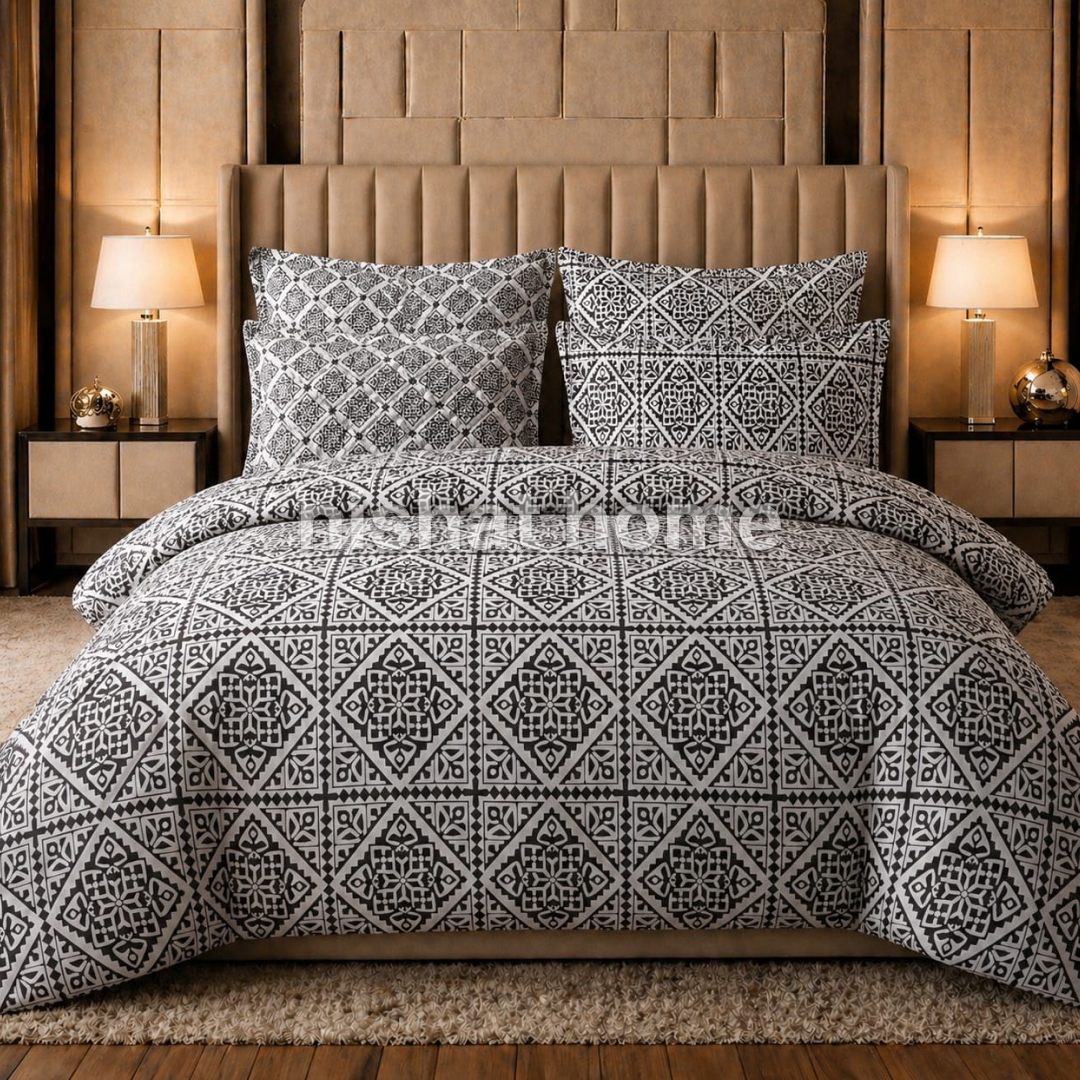 Cotton Comforter Set - 6pcs - HTP3143