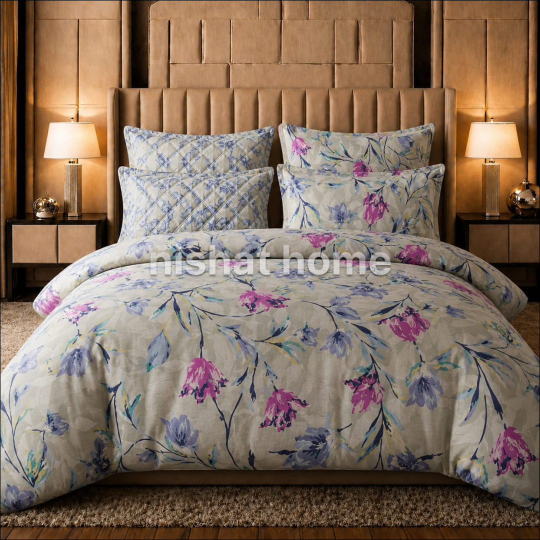 Cotton Comforter Set - 6pcs - HTP3146