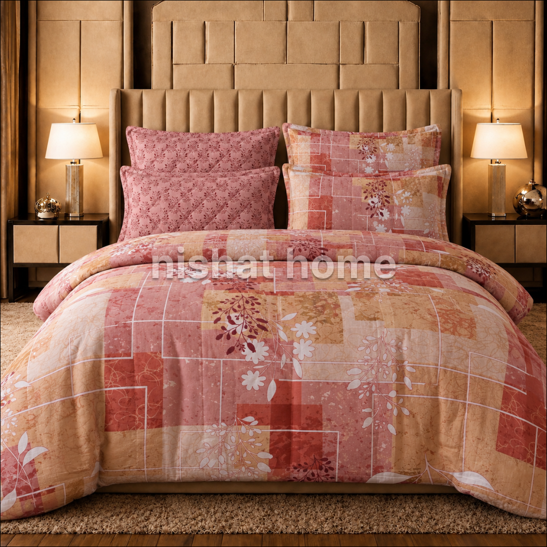 Cotton Comforter Set - 6pcs - HTP3152