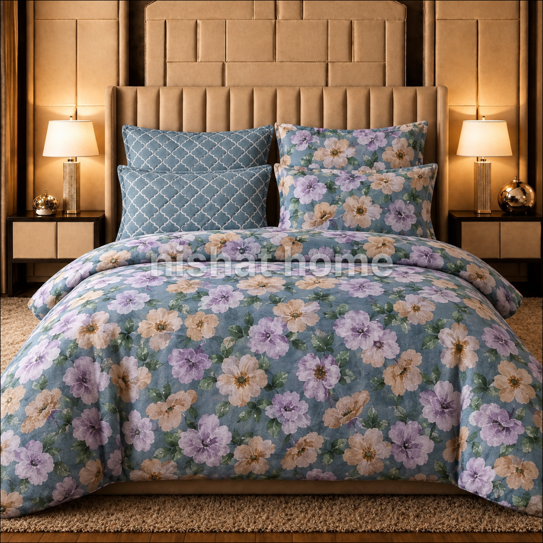 Cotton Comforter Set - 6pcs - HTP3153