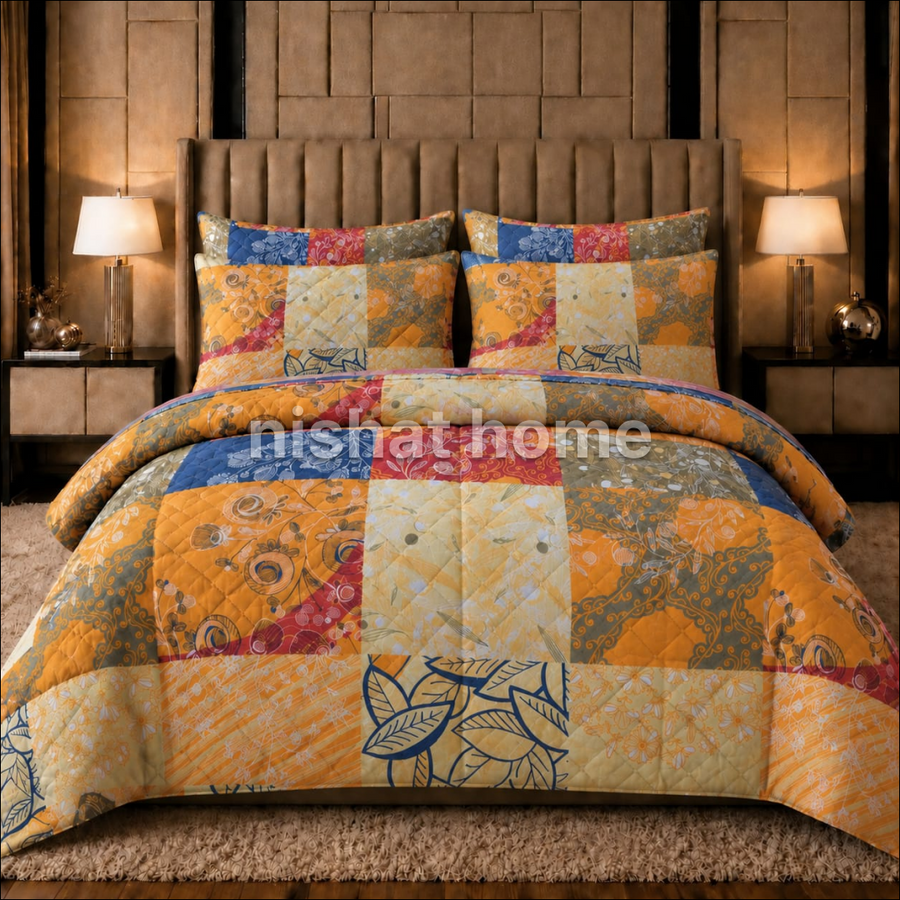 Cotton Comforter Set - 6pcs - HTP3090