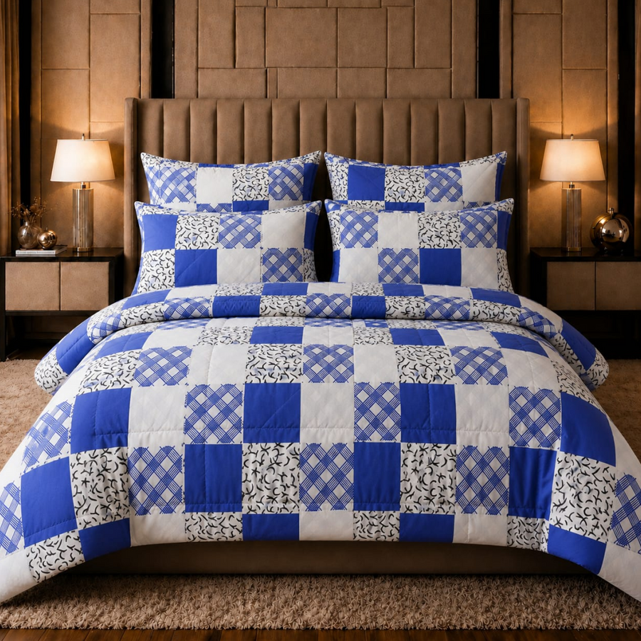 Luvoza Cotton Comforter Set - 6pcs - LCC39