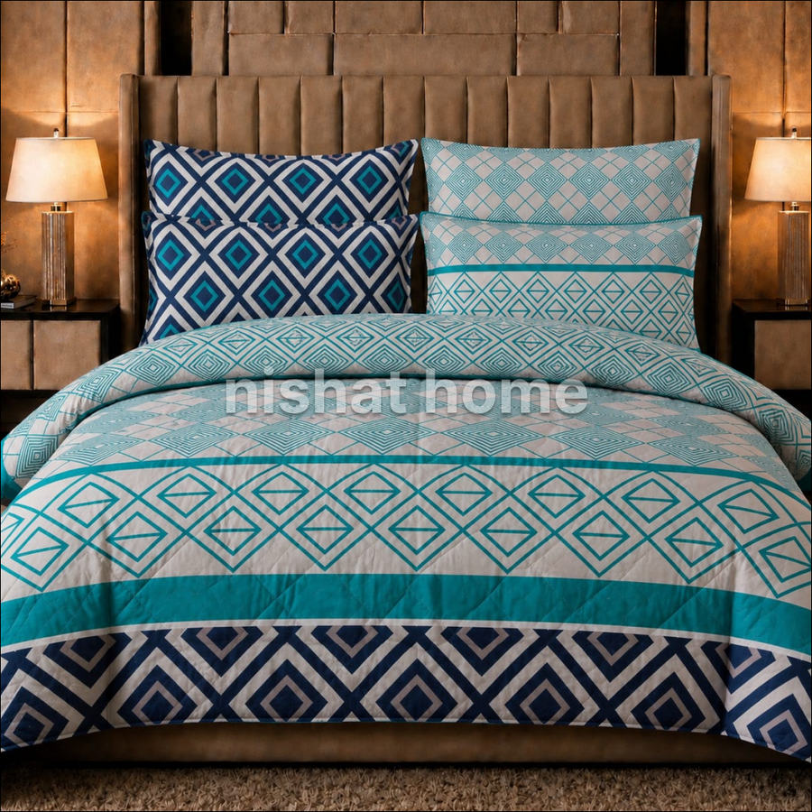 Luvoza Cotton Comforter Set - 6pcs - LCC52