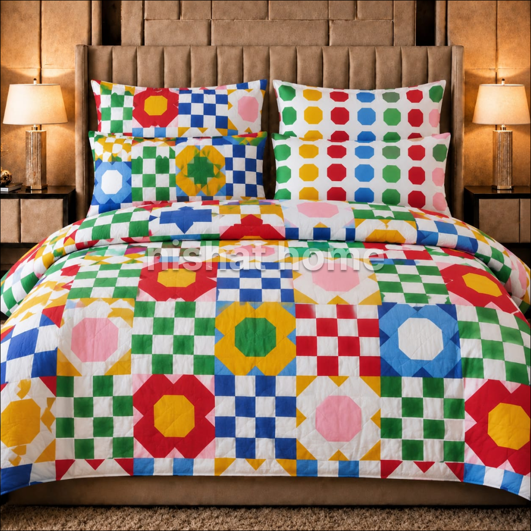 Luvoza Cotton Comforter Set - 6pcs - LCC54