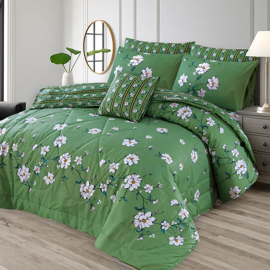 Cotton Comforter Set - 6pcs - HTP2081