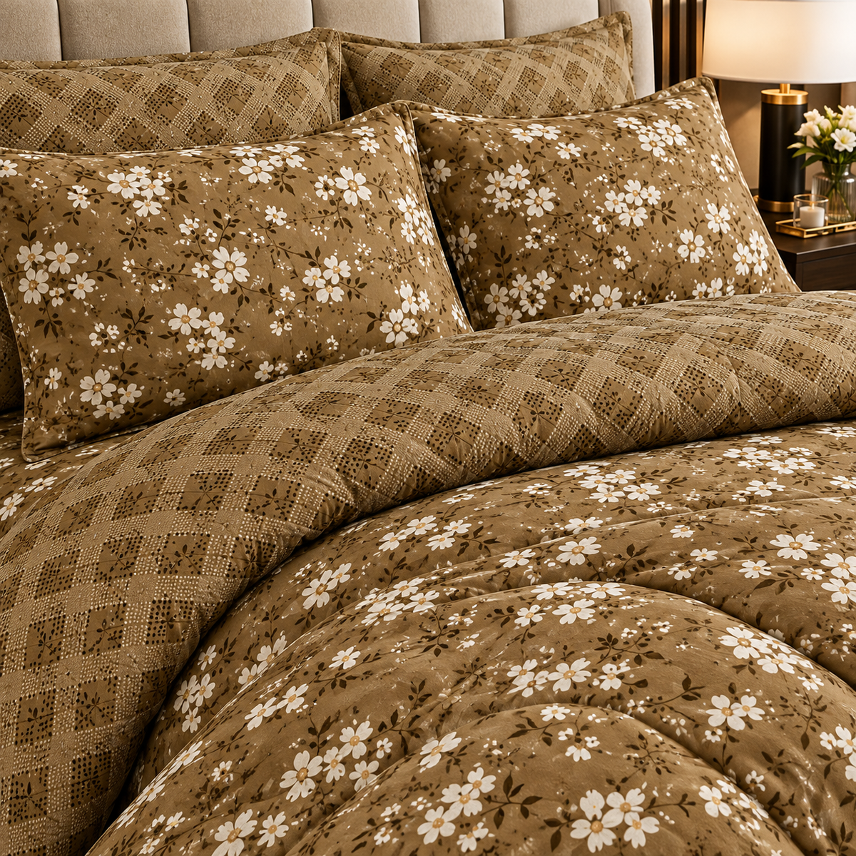 Cotton Comforter Set - 6pcs - HTP3157