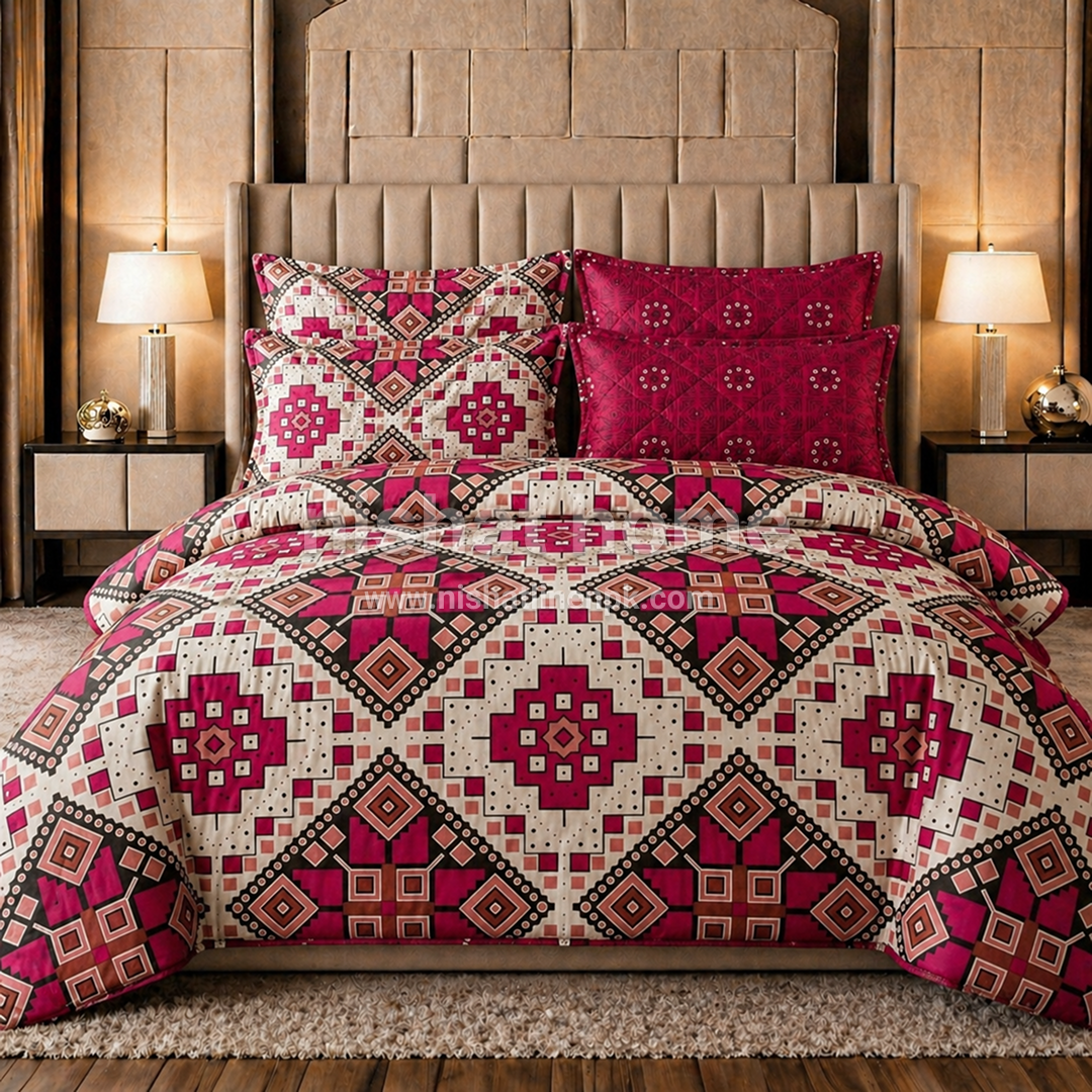 Cotton Comforter Set - 6pcs - HTP3130