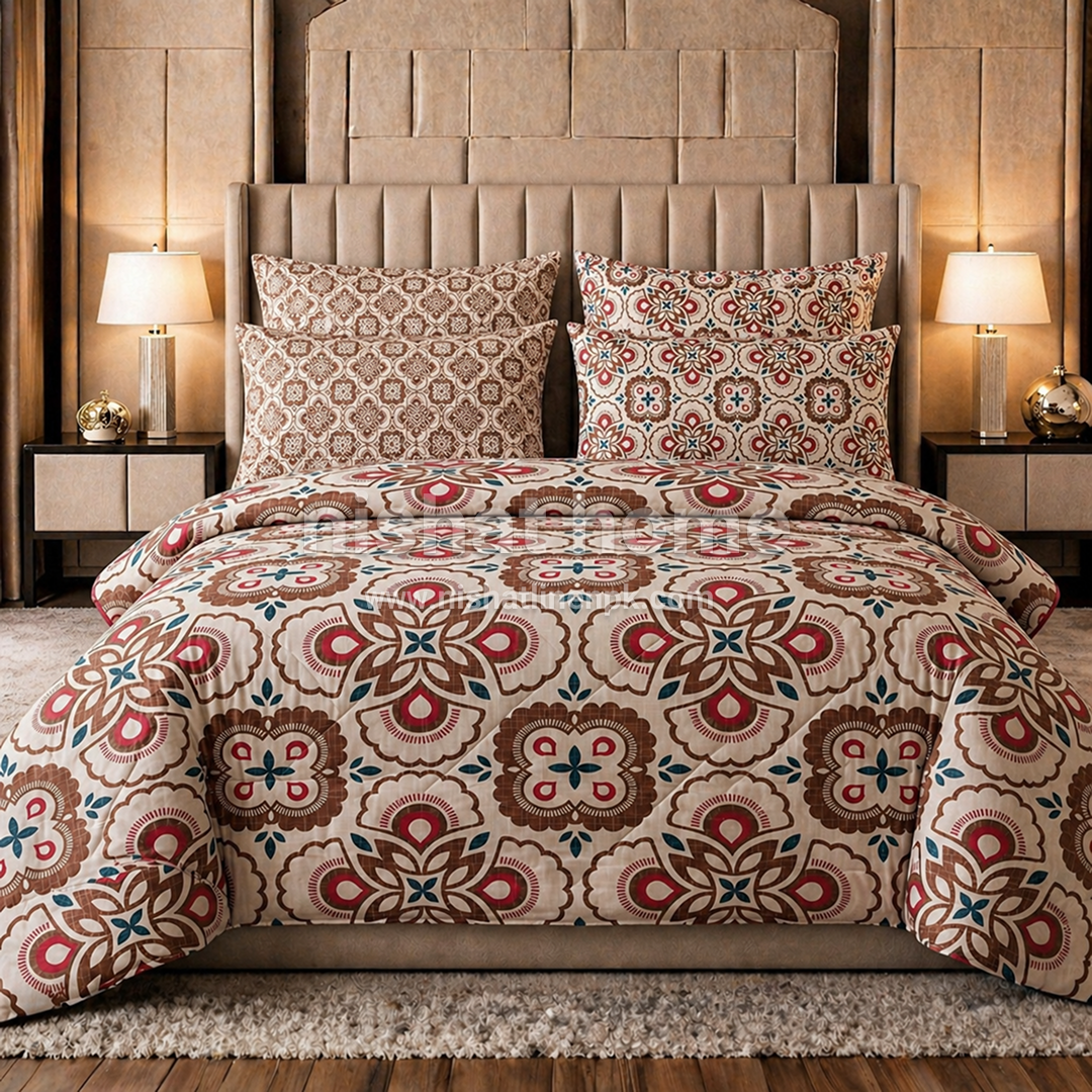 Cotton Comforter Set - 6pcs - HTP3131