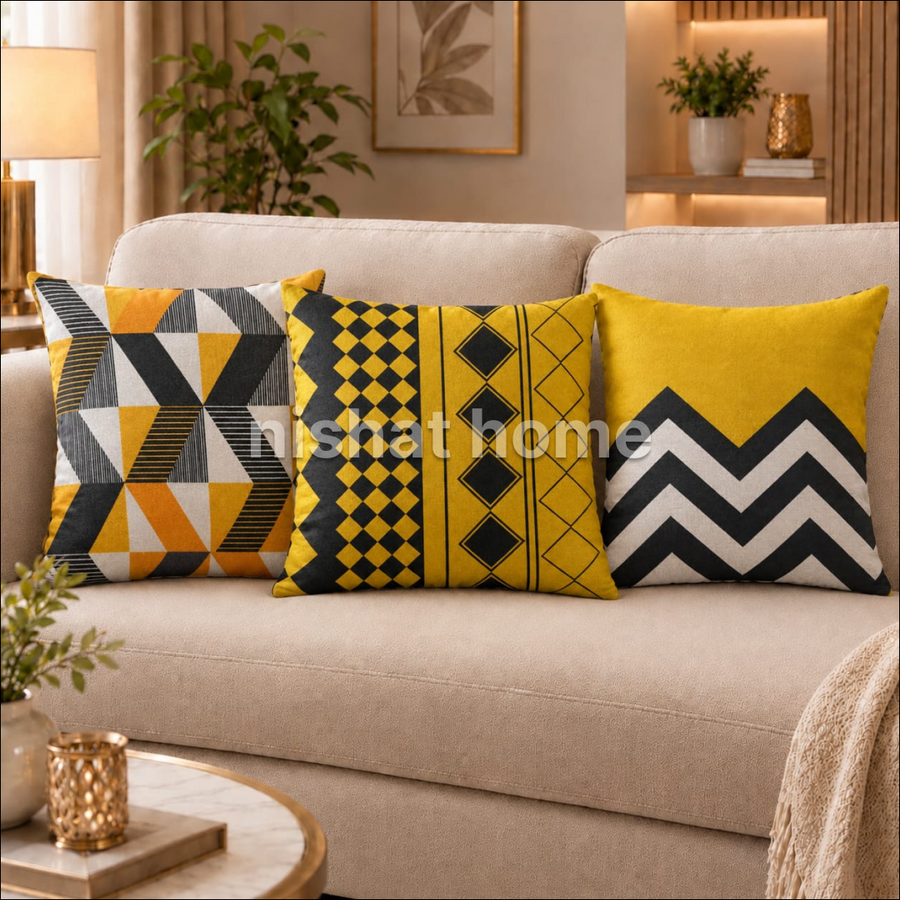 Rinqo Cushion Set - Mod Block - Pack of 3 - RCS13