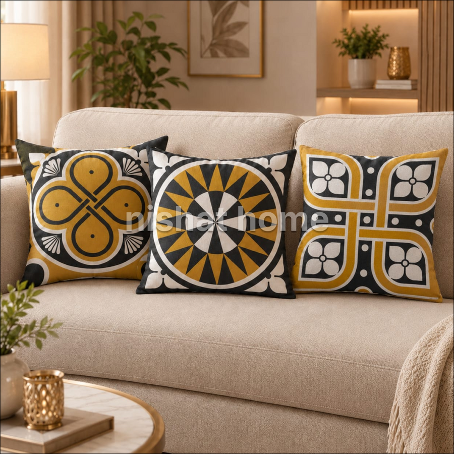 Rinqo Cushion Set - Royal Mosaic - Pack of 3 - RCS11