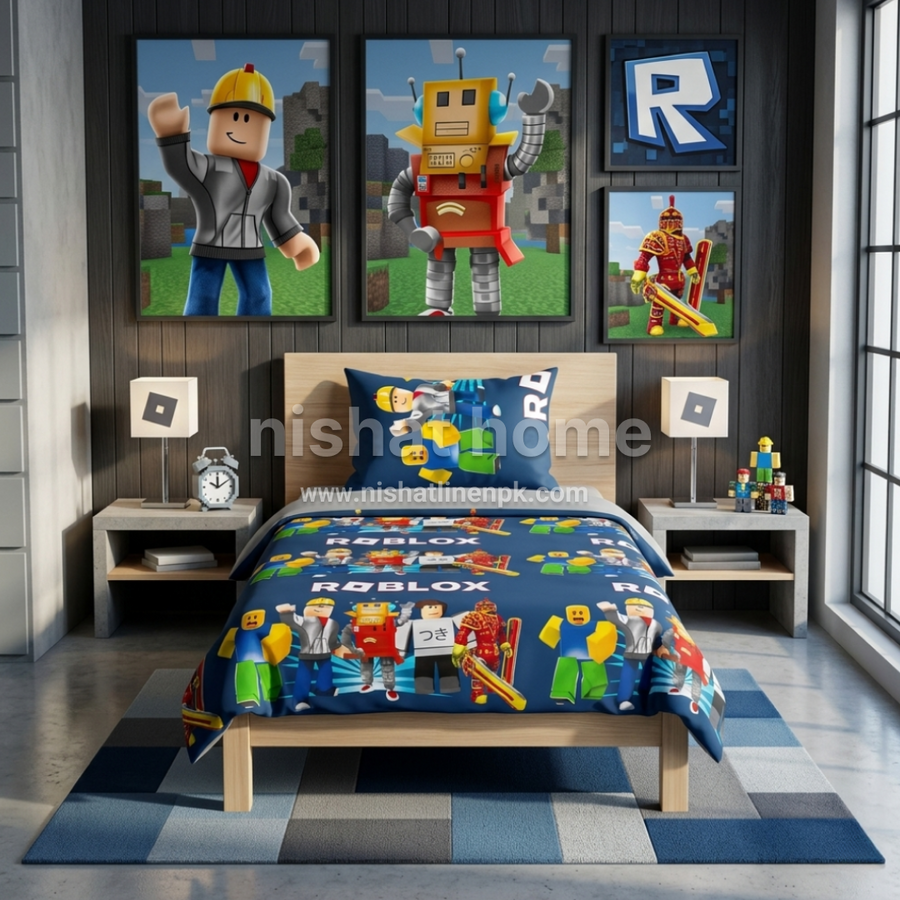 Divine Pure Cotton Kids Bed Sheet - Rob Gamer- Single - DSB170