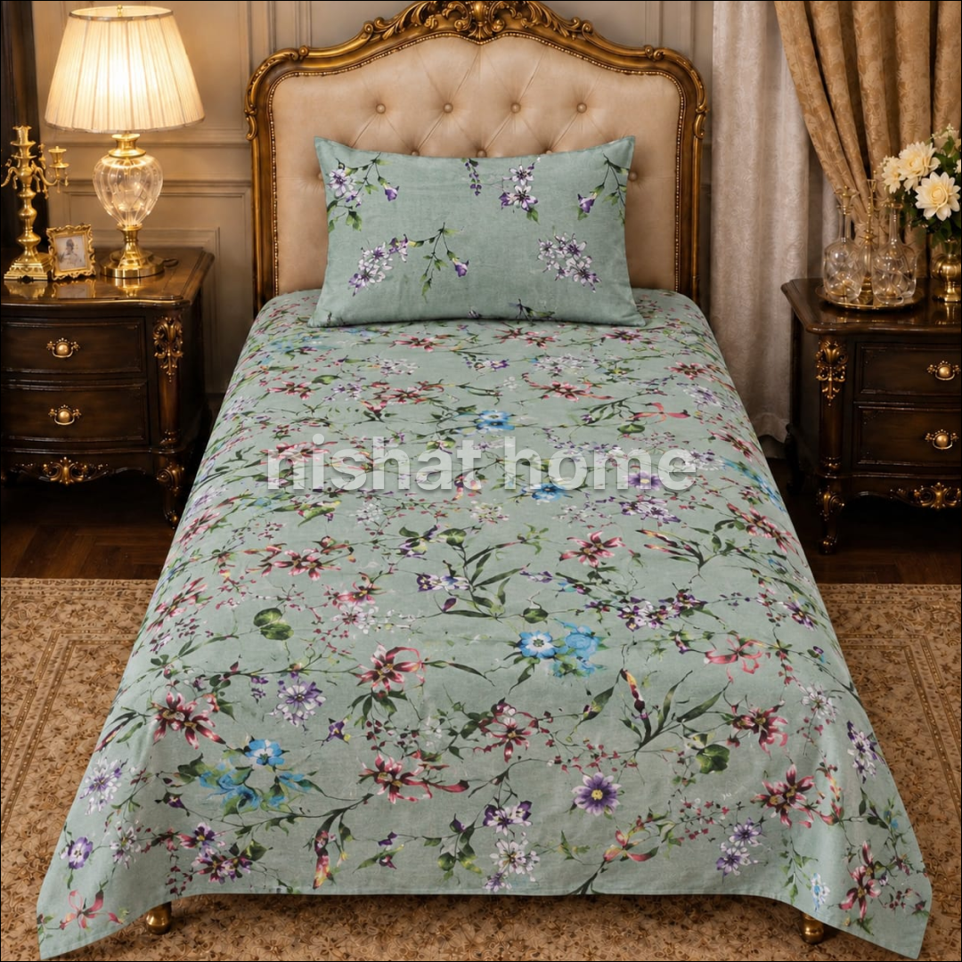 Divine Pure Cotton  Bed Sheet - Single - DSB225