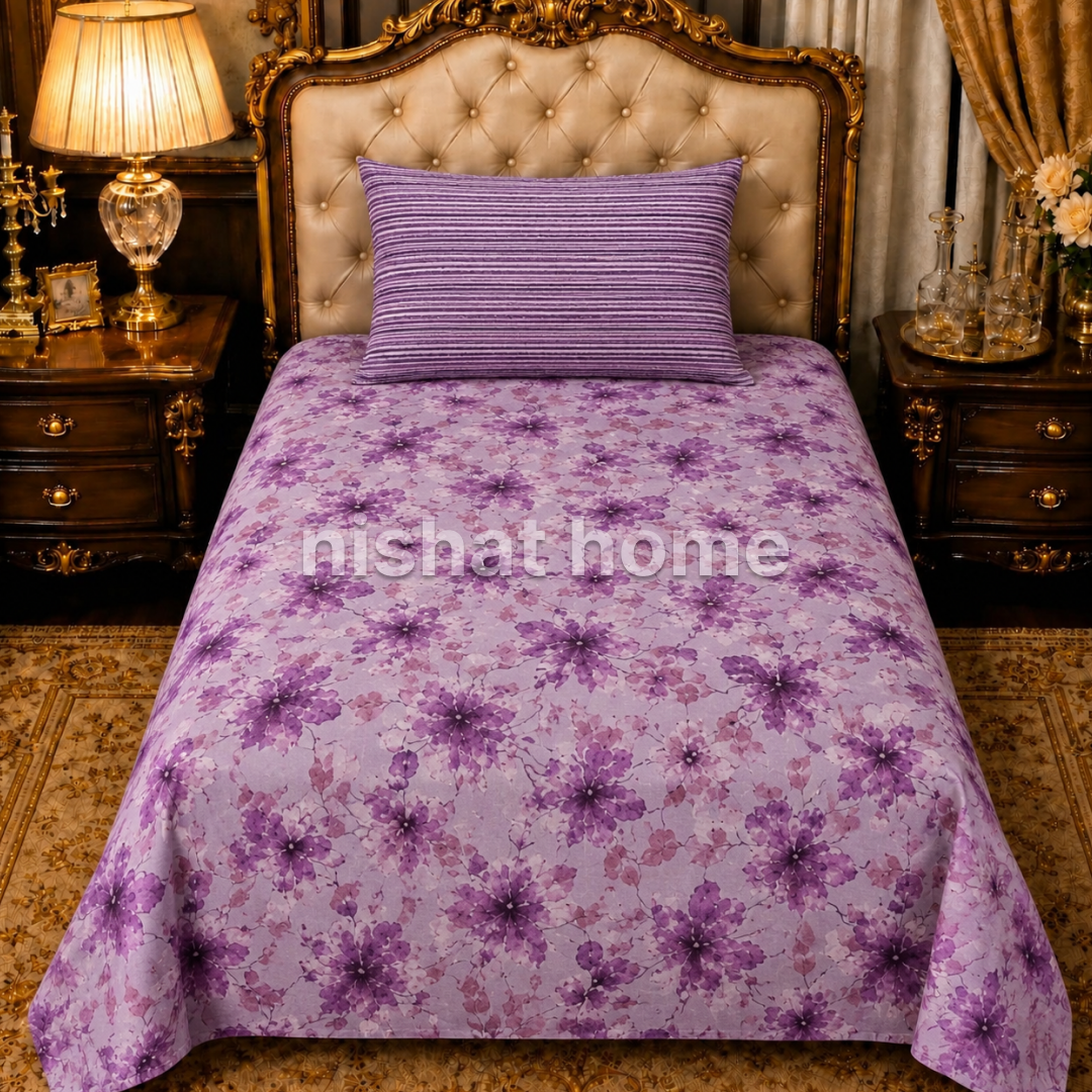 Divine Pure Cotton  Bed Sheet - Single - DSB248