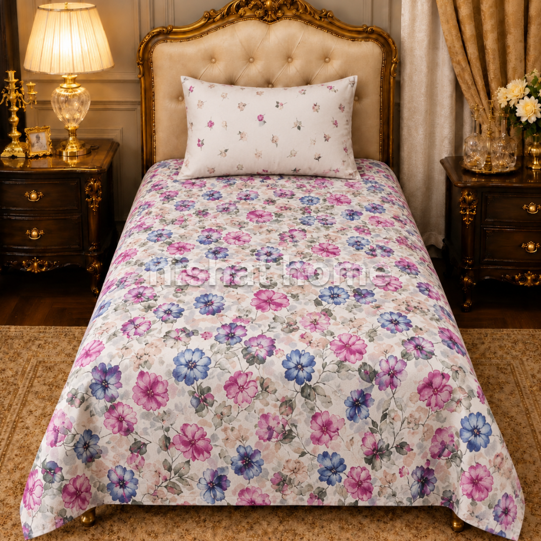 Divine Pure Cotton  Bed Sheet - Single - DSB250
