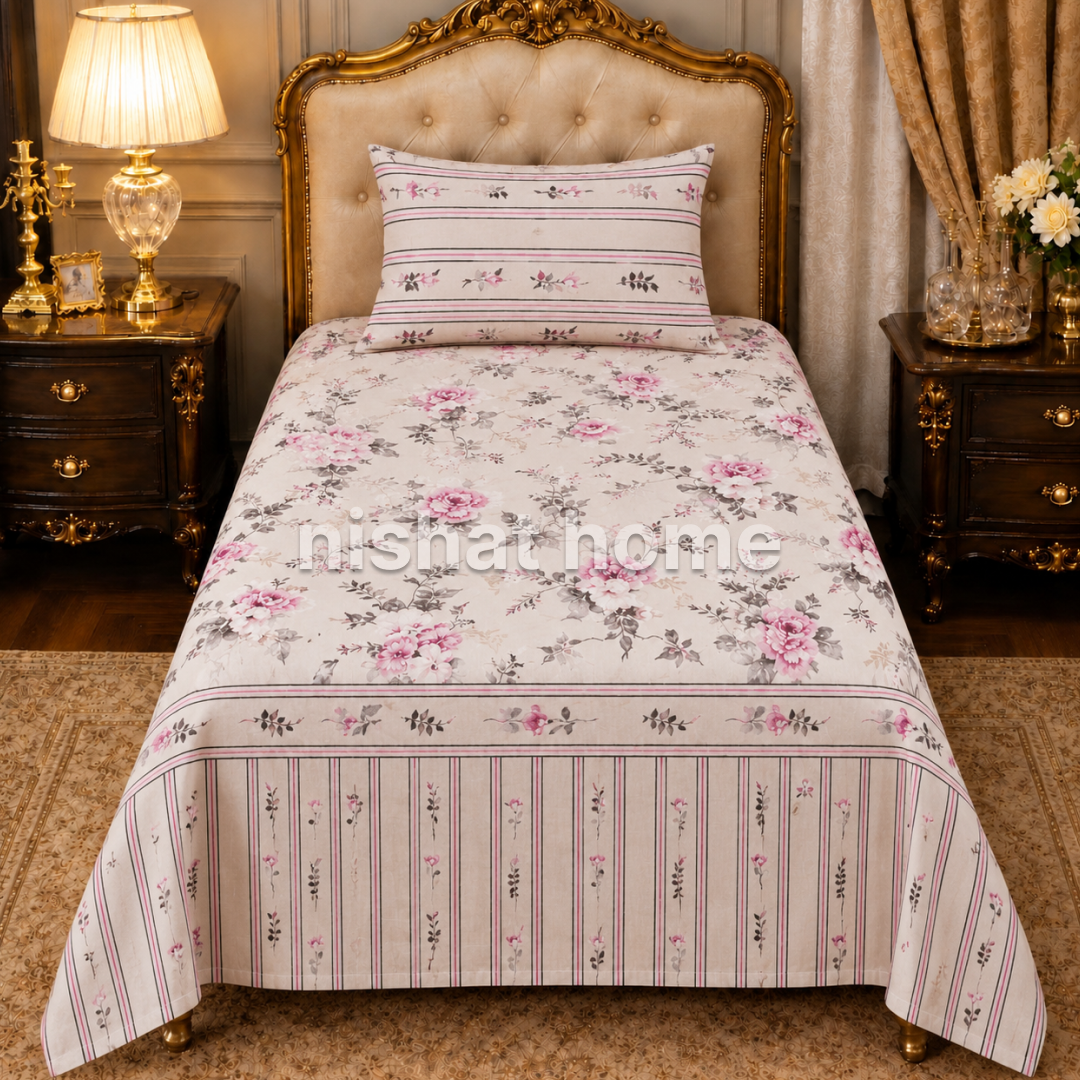 Divine Pure Cotton  Bed Sheet - Single - DSB251