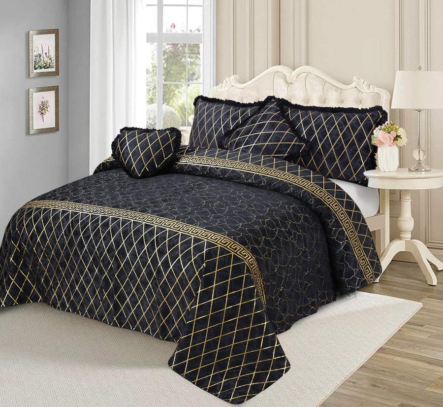 Mardian Bridal Velvet Bed Sheet Set - 5pcs - MVB22