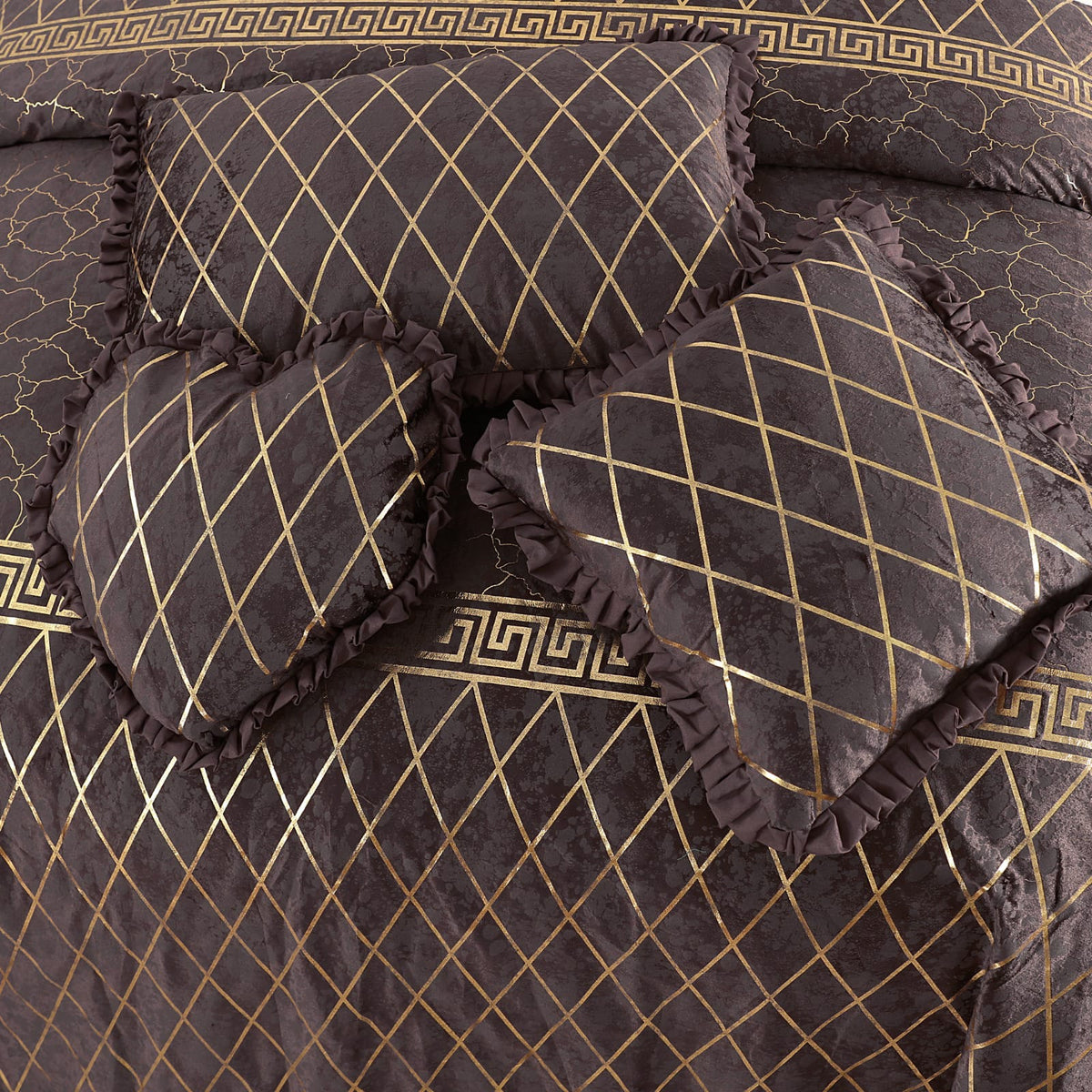 Mardian Bridal Velvet Bed Sheet Set - 5pcs - MVB23