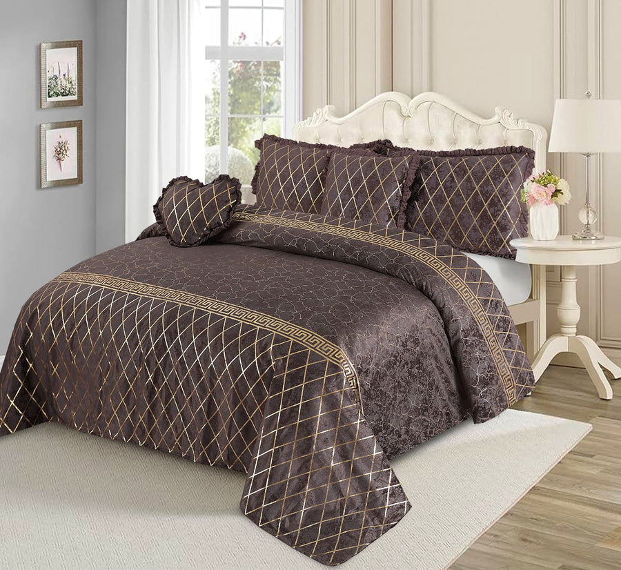 Mardian Bridal Velvet Bed Sheet Set - 5pcs - MVB23