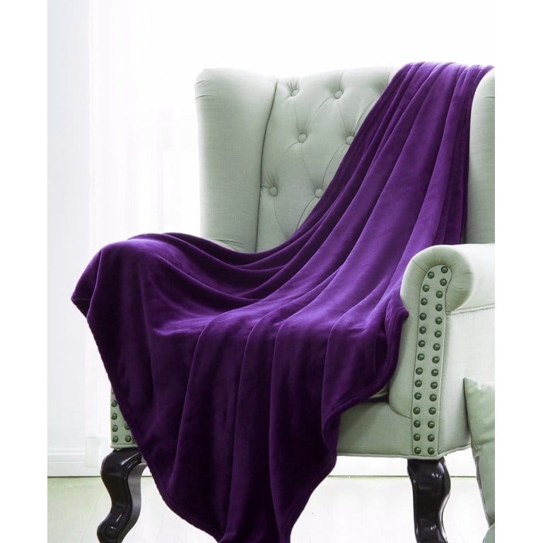 Luxury Plush Fleece Blanket - King - Indigo - PFB02