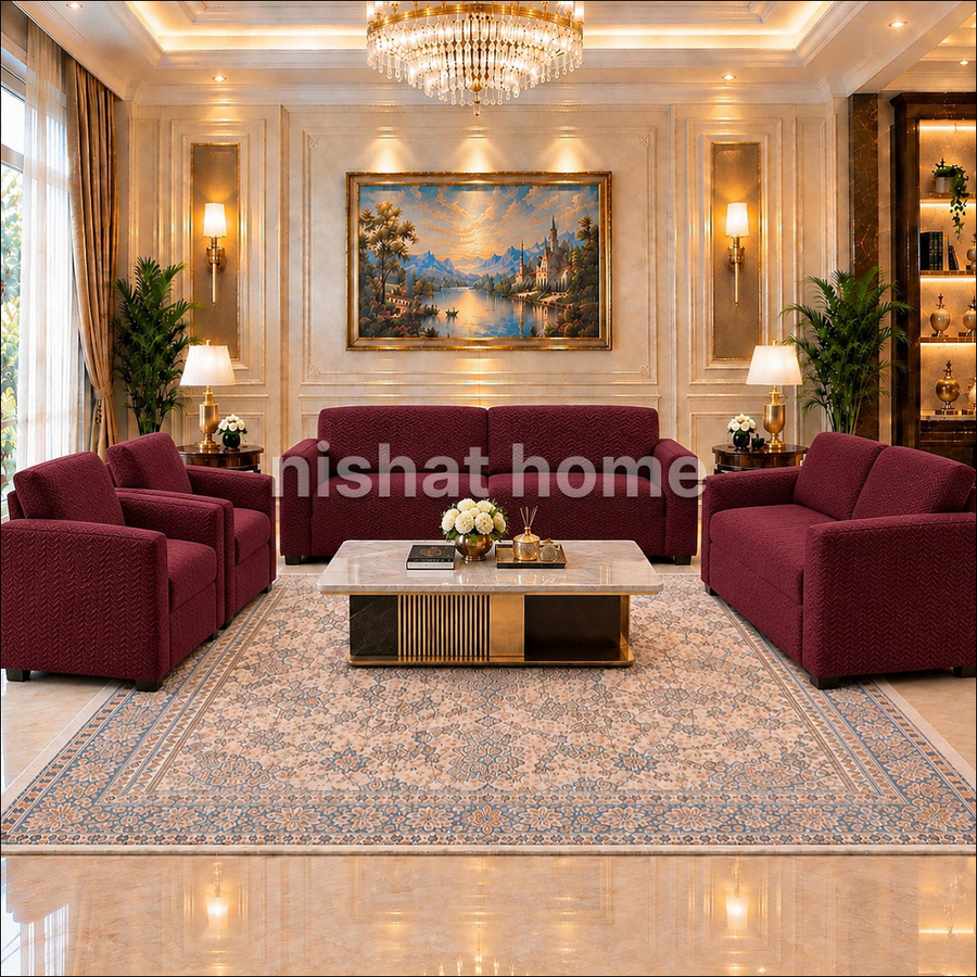 Livva Luxury Sofa Cover - Wine - LSC01