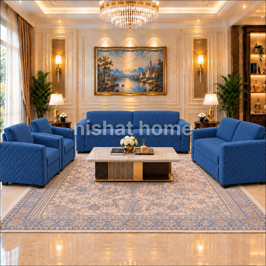 Livva Luxury Sofa Cover - Cobalt - LSC03