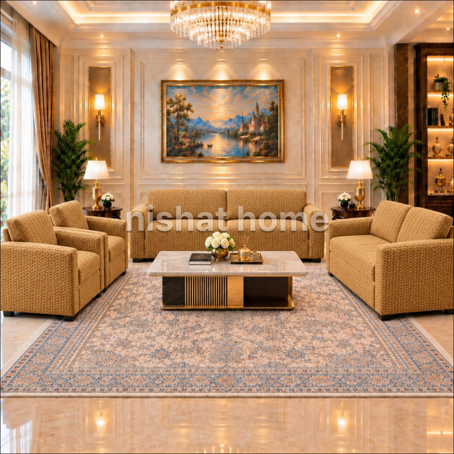 Livva Luxury Sofa Cover - Ochre - LSC08
