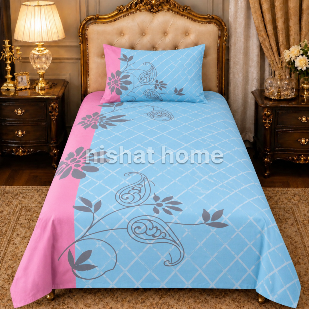 Luvoza Cotton Bed Sheet - Single - LBS104