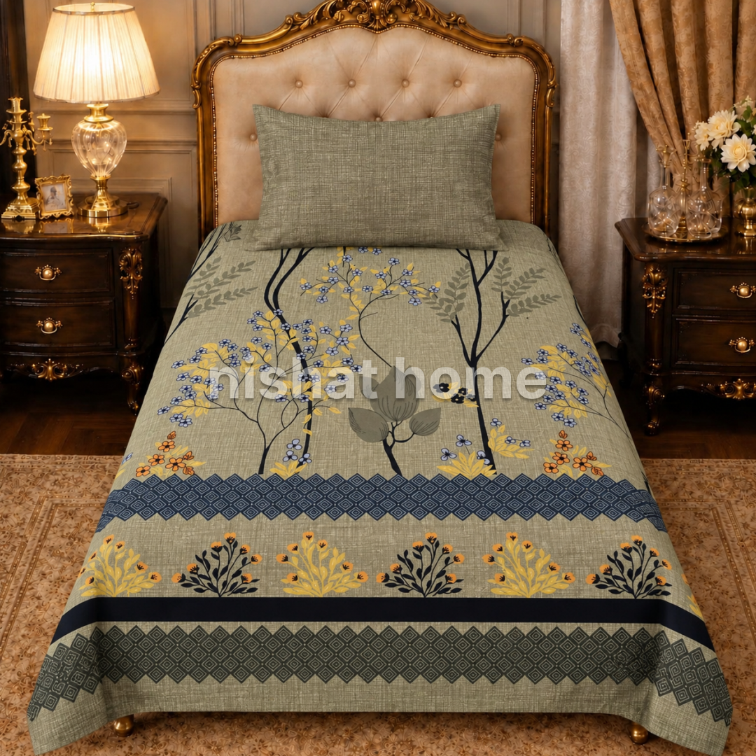 Luvoza Cotton Bed Sheet - Single - LBS15