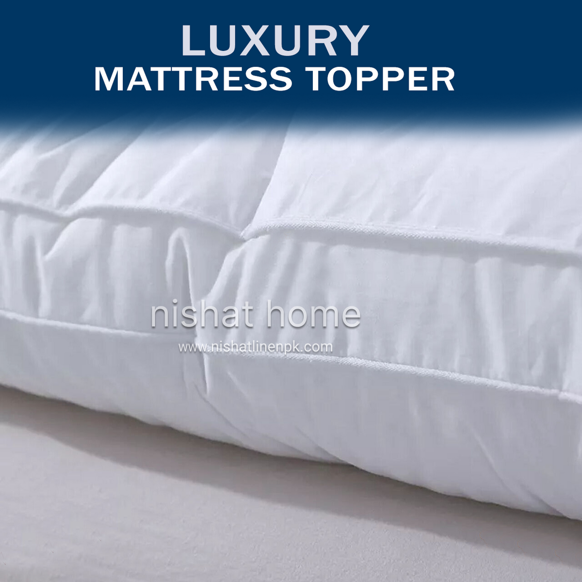 Luxury Mattress Topper - White - LMT01