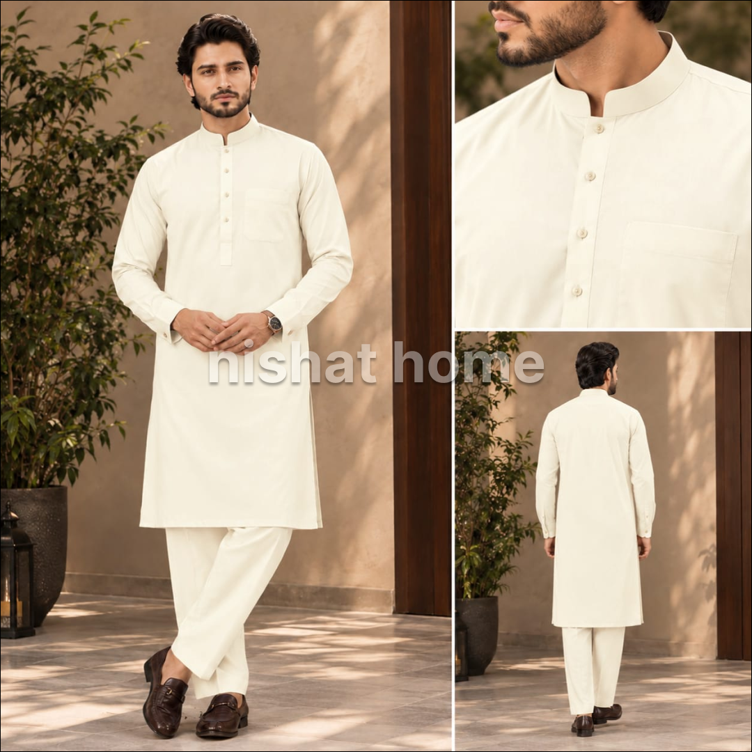 Naqsh Men Exclusive Wash n Wear - Vanilla - NWW07