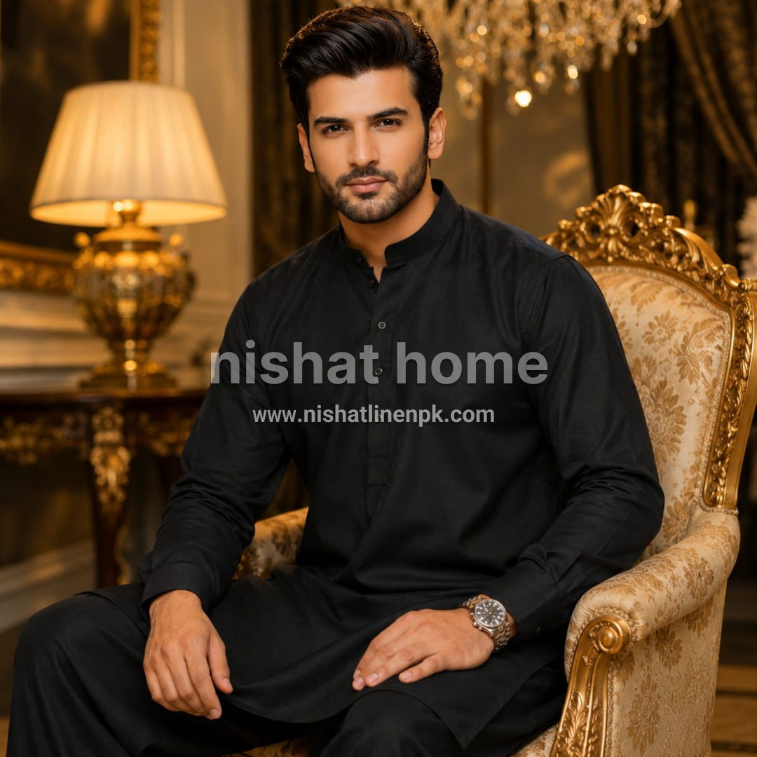 Naqsh Summer Hard Cotton - Black - SHC05