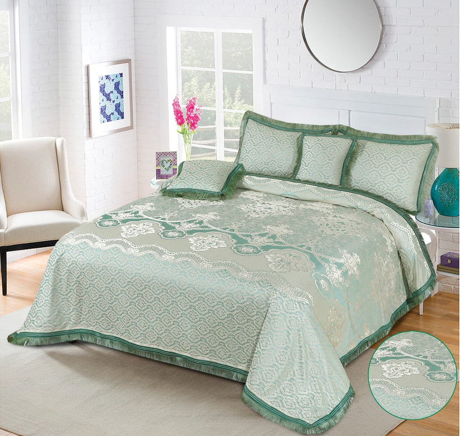 Marry Silver Bridal Bed Sheet Set - Palachi - 3pcs - MSB19