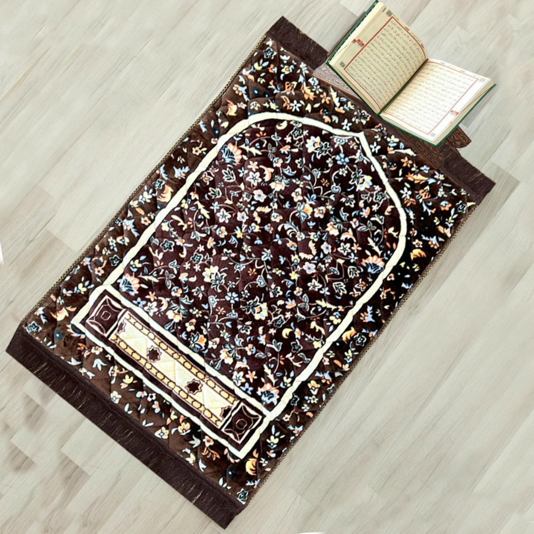 Premium Velvet Prayer Mat - Up Size - VPM06
