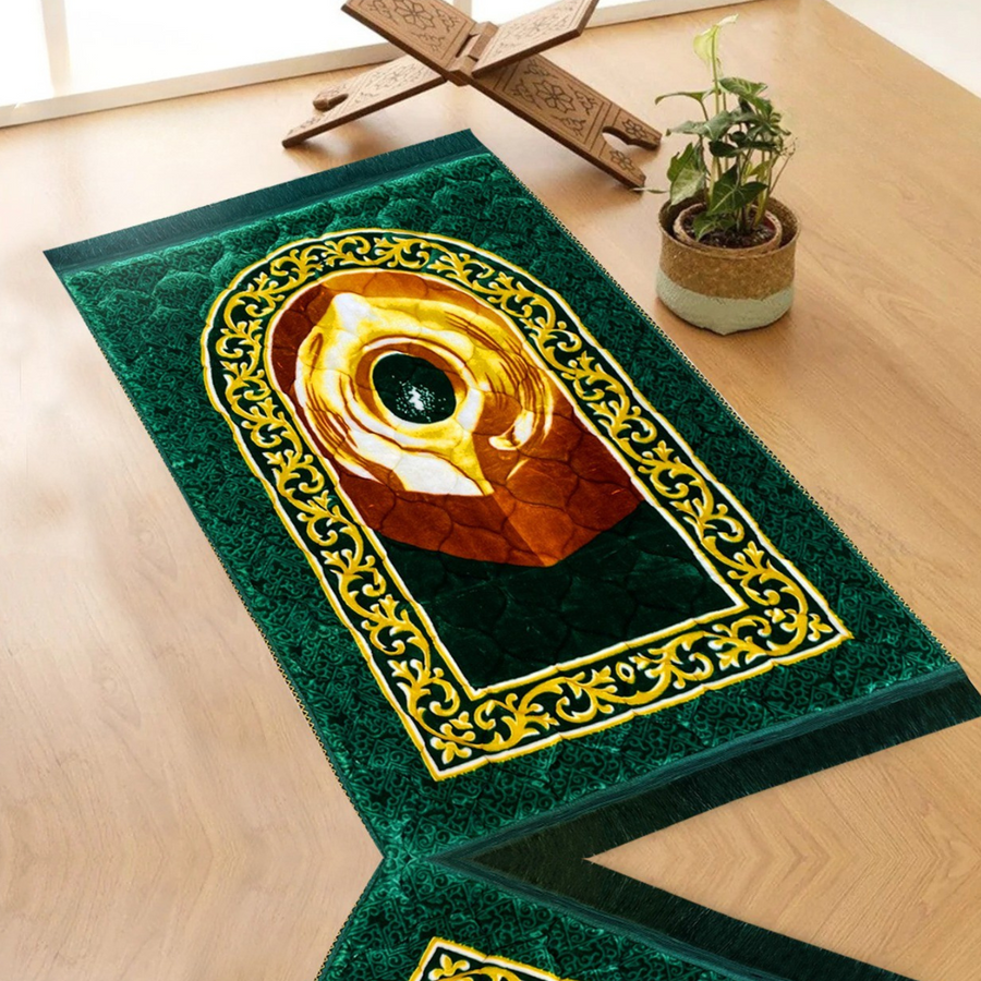Premium Velvet Prayer Mat - Up Size - VPM13